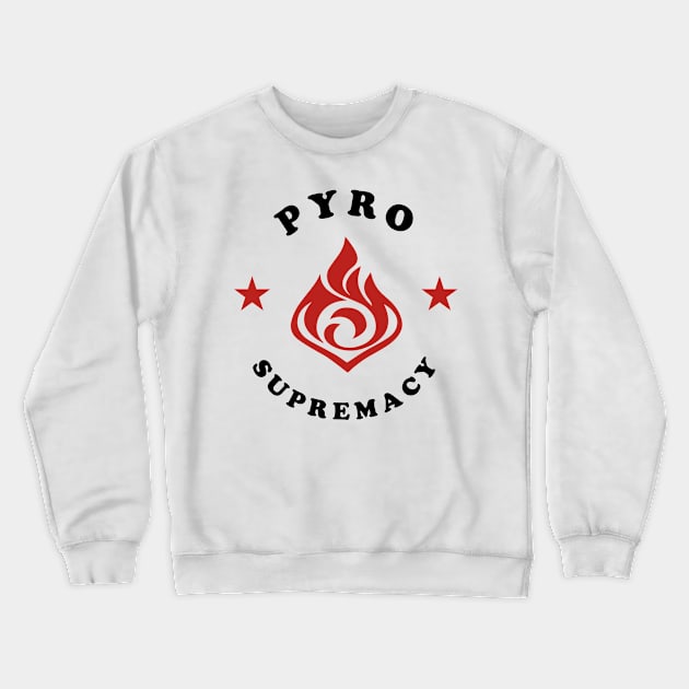 Pyro Supremacy - Genshin Impact Crewneck Sweatshirt by Oricca